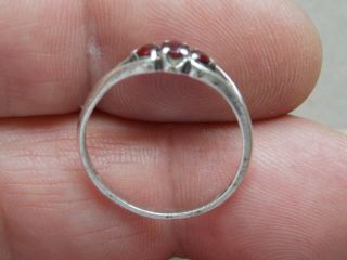 vintage silver and ruby ring metal detecting detector finds 4