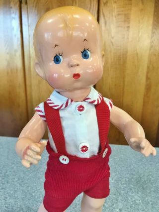 Vintage 1940s Effanbee Skippy Baby Doll 14 " F&b All Composition Pi Crosby Minty