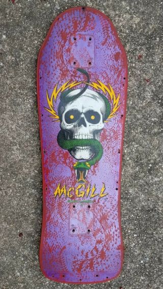 Vintage 1987 Powell Peralta Mike Mcgill Bottlenose Skateboard