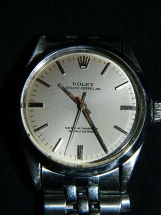 Vintage Mens Rolex 1002 Oyster Perpetual Stainless Steel 1960s Watch 6