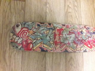 Vintage RARE Natas Kaupas 101 Graffiti Slick skateboard Everslick Santa Cruz 92 2