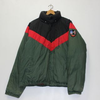 Vintage Polo Ralph Lauren Down Insulated Suicide Downhill Ski Jacket Size Large