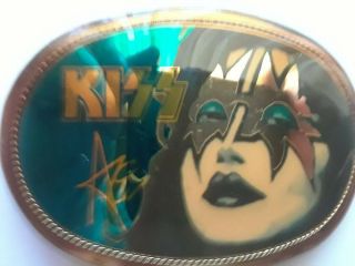 Vintage 1977 Kiss Ace Frehley Pacifica Belt Buckle Aucoin Nos