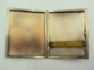 Vintage ART DECO Gold Coral Guilloche Enamel Cigarette Case - Gold cased. 6