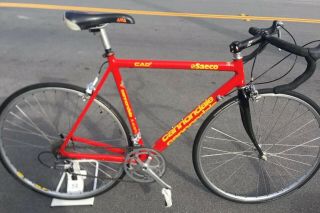 Vintage Cannondale Saeco Caad 3 Bicycle Time Fork Shimano Dura Ace 8 Spd 54cm
