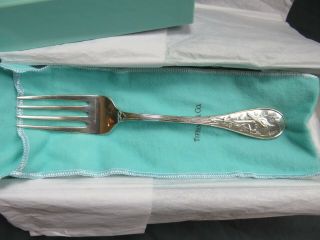Tiffany Audubon Sterling Silver Serving Fork,  8 3/4 ",  No Mono - Ob