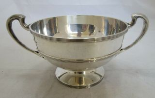 Antique George V Scottish Sterling Silver Sugar Bowl,  285 Grams,  1918