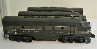 2 Vintage Lionel 2344 Engines And 1 Car York Central Toy Trains Locomotive