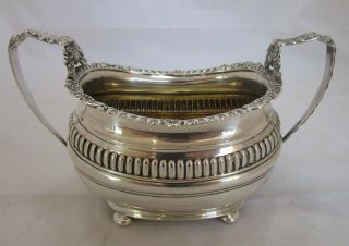 Antique George V Sterling Silver Chester Sugar Bowl,  280 Grams,  1912