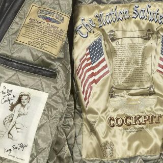 Cockpit USA Antique Lamb A - 2 Leather Jacket NOW AVAILABLE IN LISTING 3
