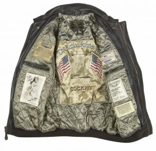 Cockpit USA Antique Lamb A - 2 Leather Jacket NOW AVAILABLE IN LISTING 6