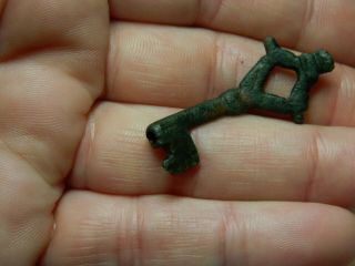 Small Medieval Bronze Casket Key Lock Artefact Metal Detecting Detector