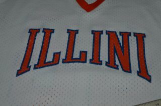 Vtg University of Illinois Fighting Illini Game Worn Hockey Jersey 2