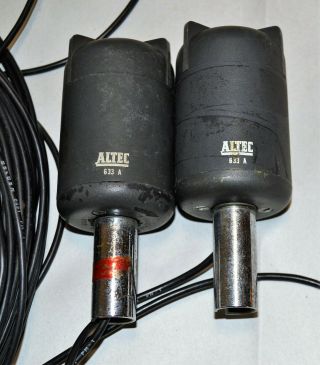 1 VINTAGE ALTEC 633A Saltshaker Microphones 2