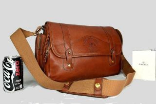 Vintage Ghurka Marley Hodgson 93 Safari Chestnut Vintage Leather Messenger Bag