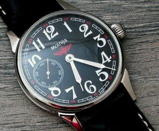 Vintage Molniya Wristwatch Origina Mechanical Rare Marriage Russian Ussr Aviator