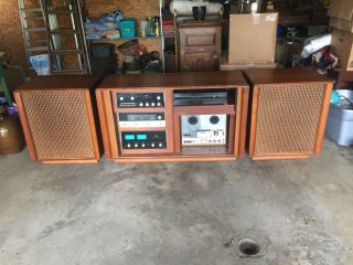 Vintage Mcintosh Mr71 Receiver C26 Pre Amp Mc2105 Amp Large Jbl Speakers Teac