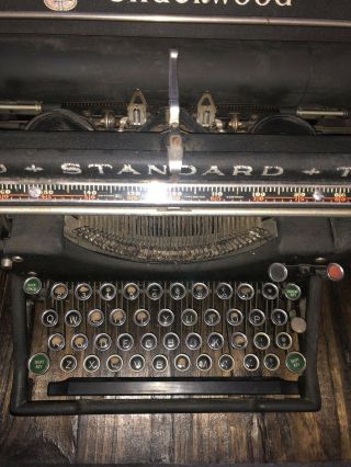 Vintage Underwood Standard Wide Typewriter Antique Industrial Decor USA 1920s 5