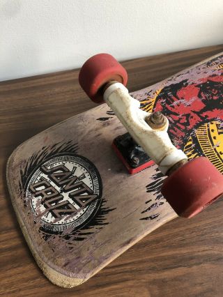Vintage Santa Cruz Claus Grabke complete skateboard - Holding Back Time 2