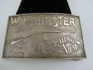Adina Silversmiths Sterling Silver Winchester Repeating Arms Belt Buckle