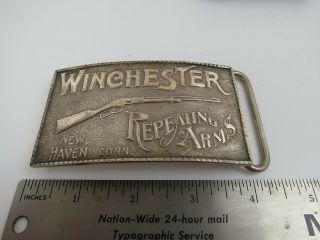 Adina Silversmiths Sterling Silver Winchester Repeating Arms Belt Buckle 3