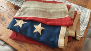 Very Large Antique 1890 ' s 45 Star American Flag 8 ' X 11 ' Patriotic Americana 11