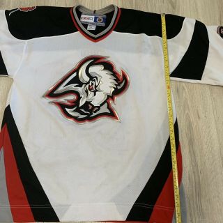 Buffalo Sabres CCM Vintage 90 ' s White Goat Head Jersey Doug Gilmour 93 L NHL 3