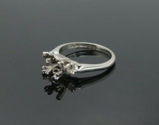 Vintage 1950s/60s Platinum Solitaire Diamond Ring Setting for Restoration 3