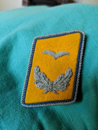 Wwii German Luftwaffe/air Force 2lt Flight Crew Reserve Single Collar Tab