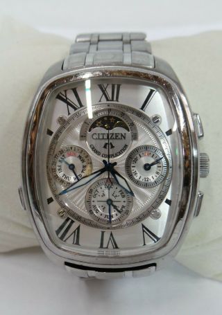 Rare Citizen Men ' s Grand Complication Chronograph Chime Watch Campanola 215 3