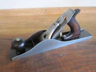 Antique Vintage Stanley No 5 Type 2 (1869 - 72) Pre - Lateral Woodworking Plane Tool