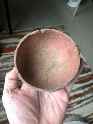 Mlc S2920 4” Old Pre Columbian Pot Pottery Painted Red Ware