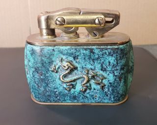 Vintage Kw Karl Weiden Table Lighter Dragon Wrap Made In Germany
