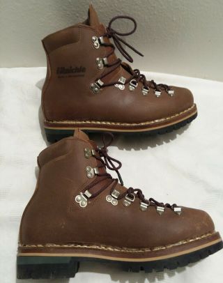 Vintage Raichle Mountaineer Hiking Boots WORN ONCE 9.  5 Mens Switzerland 3