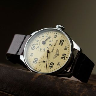 Marriage antiques wristwatch Longines mens watch swiss vintage pocket movement 10