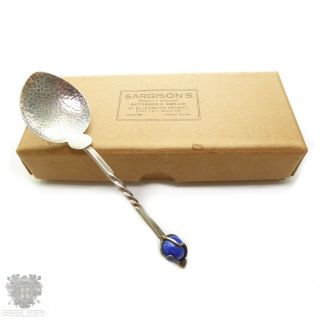 Australian Antique Sterling Silver Arts & Crafts Jam Spoon Sargison Tasmania