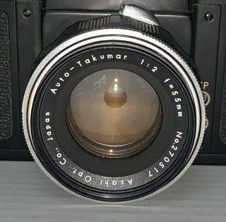 Vintage Honeywell Heiland Pentax H2 No.  223935 Store Demonstrator Camera 1:2 55mm 3