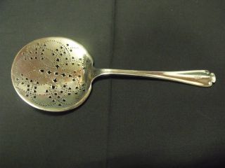 Rare 1911 Tiffany & Co.  Sterling Silver Tomato Slotted Pierced Spoon,  8 " Long
