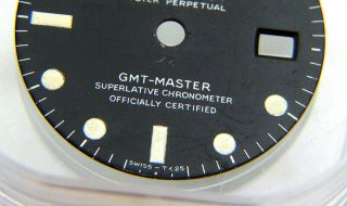 Vintage Rolex GMT - MASTER 1675 MK1 Matte Black Tritium Watch Dial 1960 ' s 3