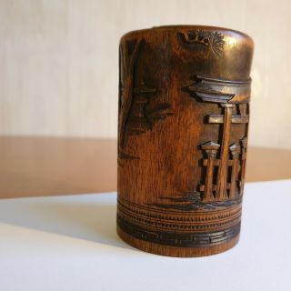 Very Fine Chinese Wood Tea Box 5