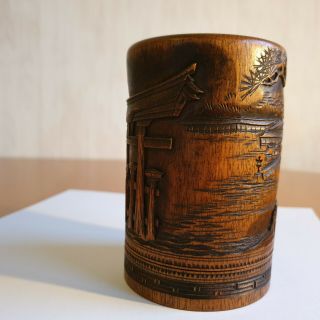 Very Fine Chinese Wood Tea Box 8