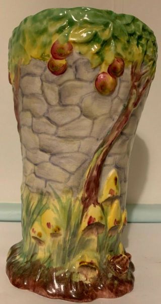 Royal Winton Grimwades RARE Green Pixie hand paint Vase Large Vintage Art Deco 3