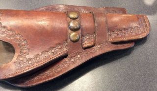 VINTAGE COLT SAA MAKER MARKED PADGITT BROS.  DALLAS,  TEX WESTERN COWBOY HOLSTER 10