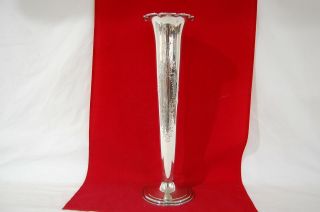 Antique Sterling Silver Tiffany Vase - Large Trumpet - 2700 - Approx 19 Ounces