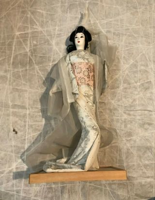 Nishi Doll Geisha Doll Vintage Japanese Handcrafted Doll Nishi & Co.  Japan