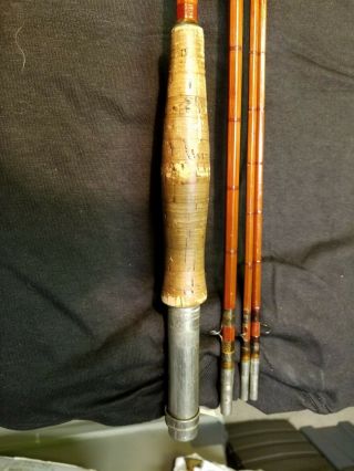 Vintage Goodwin Granger Denver Bamboo Fly Rod 4 Pc Fishing