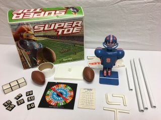 Jock Supter Toe Football Game By Schaper 1975 Box Incomplete Set