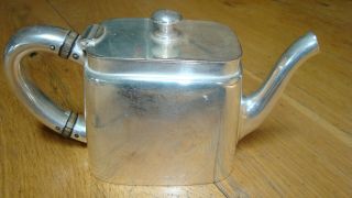 1800s Grand Pacific Hotel Chicago teapot Reed,  Barton silver solder 16 oz 491 4