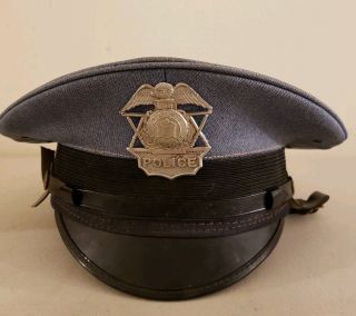 Vintage OBSOLETE 1940 ' s Historic Jersey State Police Cap 3
