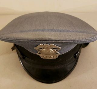 Vintage OBSOLETE 1940 ' s Historic Jersey State Police Cap 4